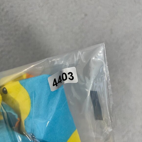 Tipsy Elves Rubber Ducky Hawaiian Shirt Men L Blue Short Sleeve Button Front - Picture 10 of 10